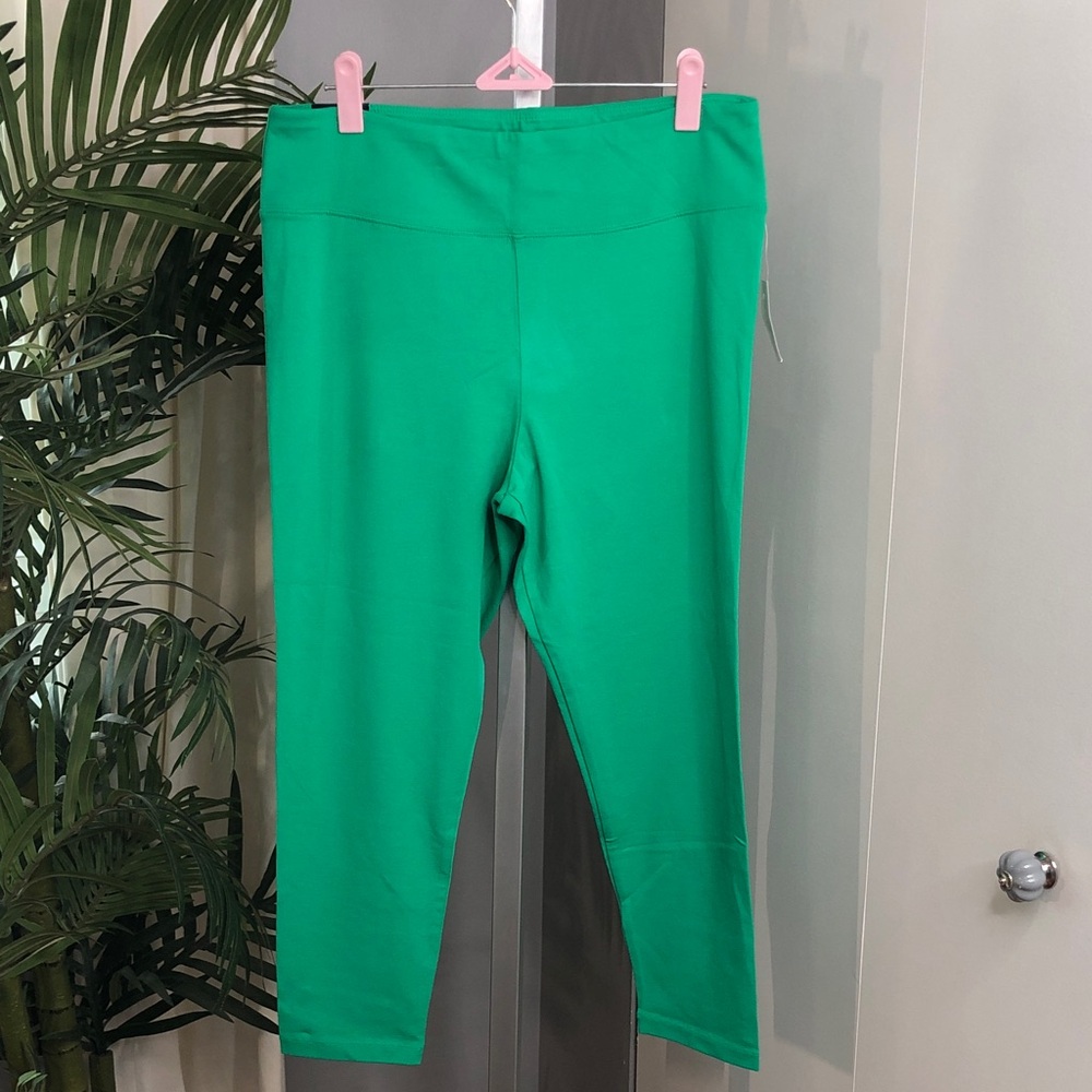 J. Crew Vibrant Green Leggings large